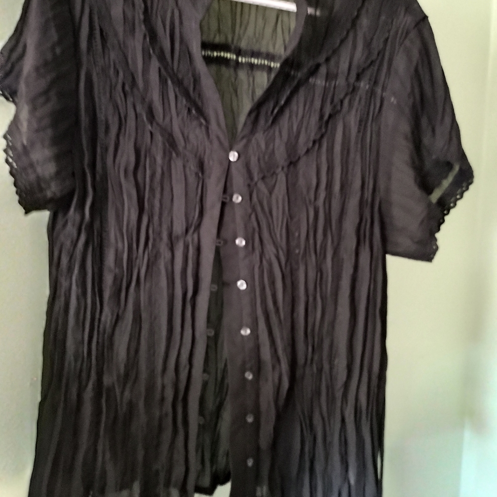 NY Collection from Macy's Short sleeve Blouse
